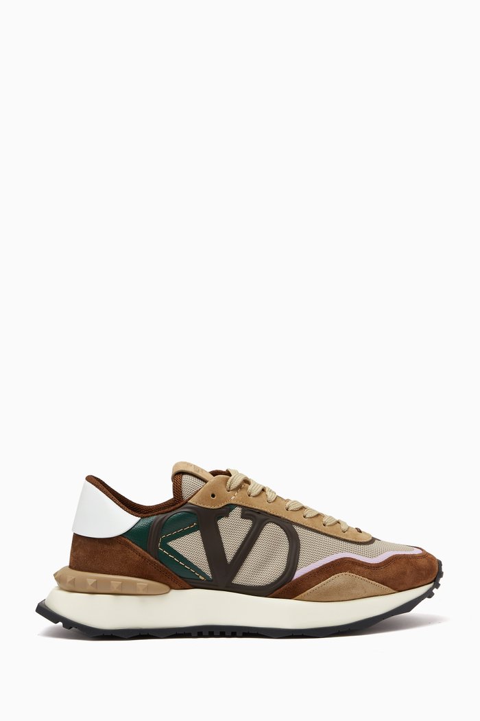 

Netrunner Sneaker in Fabric & Suede, Multicolour