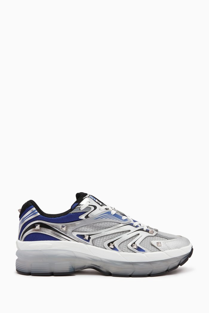 

Valentino Garavani MS-2960 Sneakers in Fabric & Calfskin, Multicolour