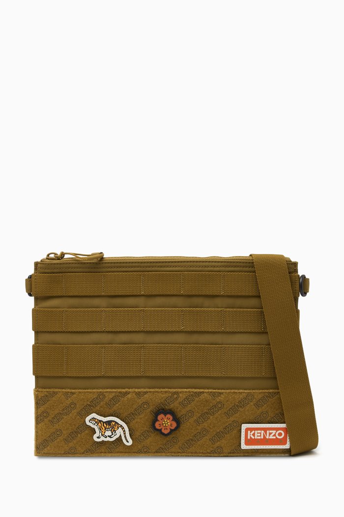 

Large Kenzo Jungle Pouch in Canvas, Grey