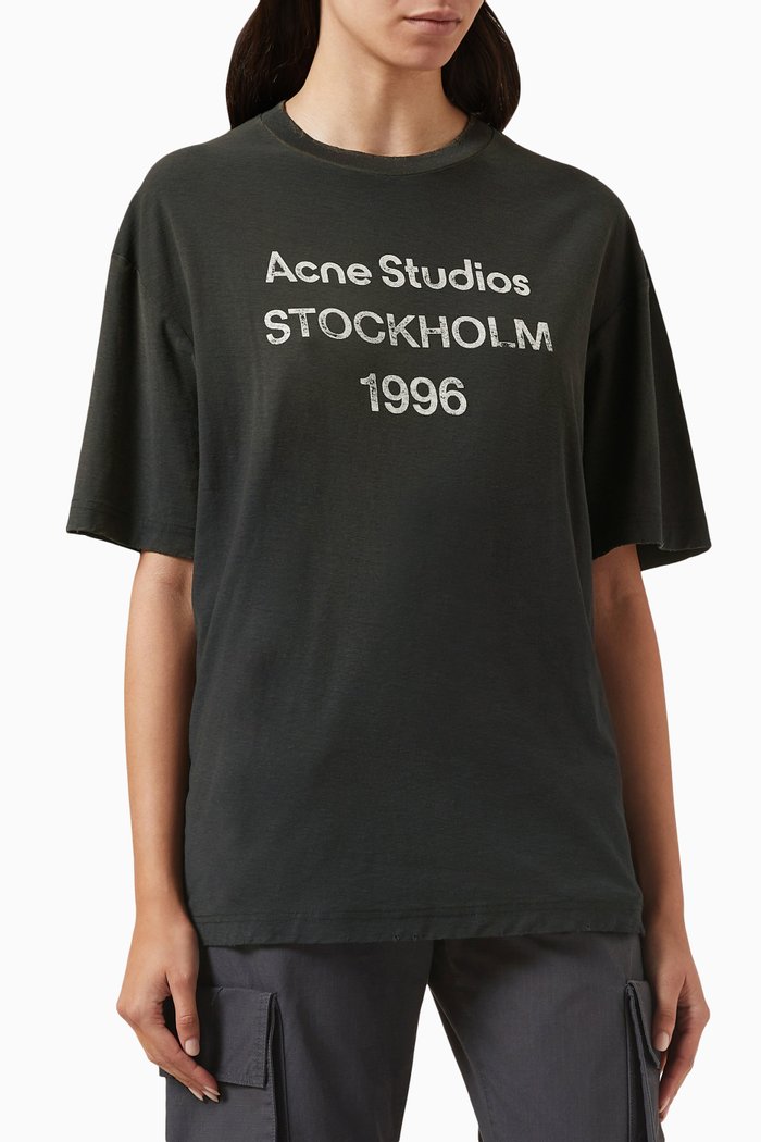 

1996 Logo Stamp T-shirt in Cotton-blend, Black