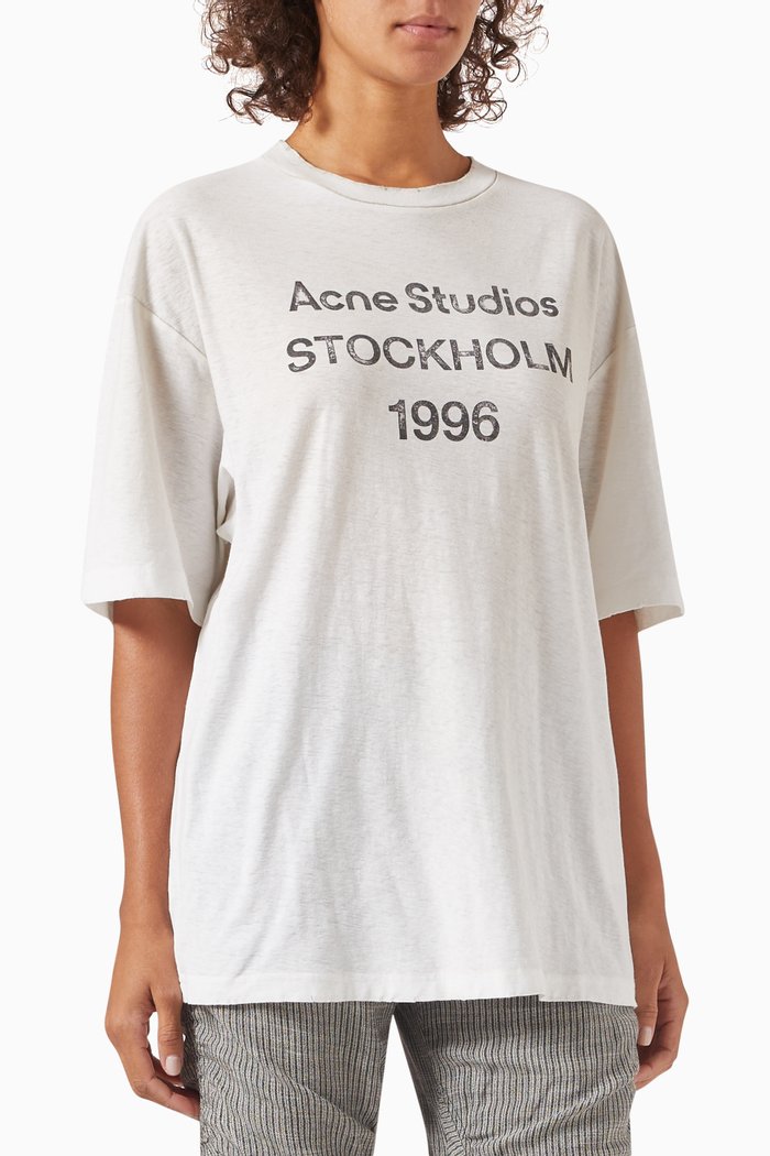

1996 Logo Stamp T-shirt in Cotton-blend, White