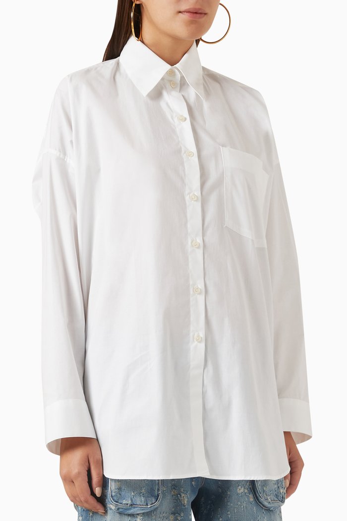 

Button-up Shirt in Cotton, White