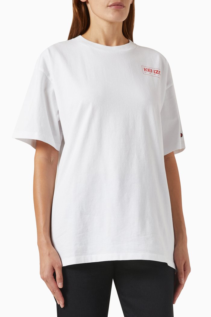 

Paris Oversized T-shirt in Jersey, White