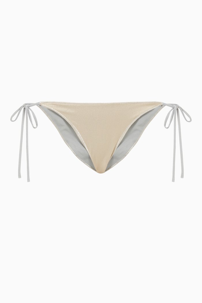 

Dore Tie One Bikini Briefs in Lycra, Gold