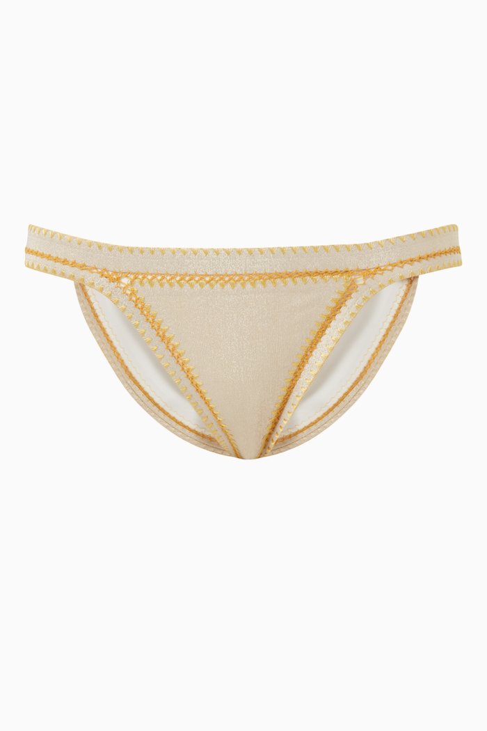 

Dore Bikini Briefs in Lycra, Gold