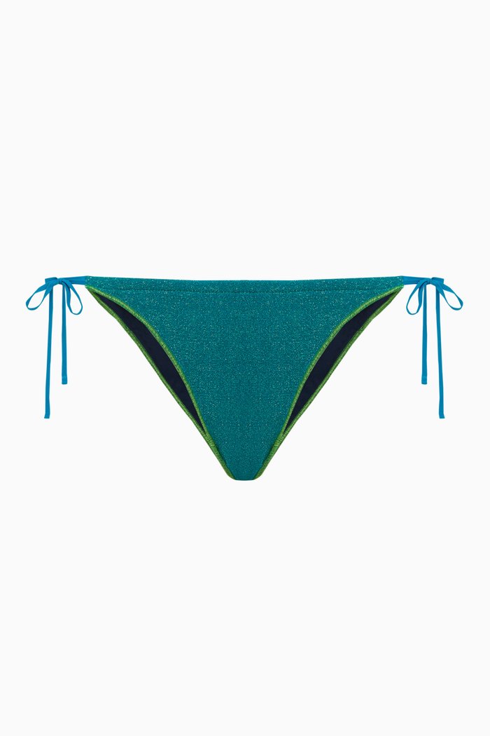 

Lake Mirror Bikini Briefs in Lycra, Blue