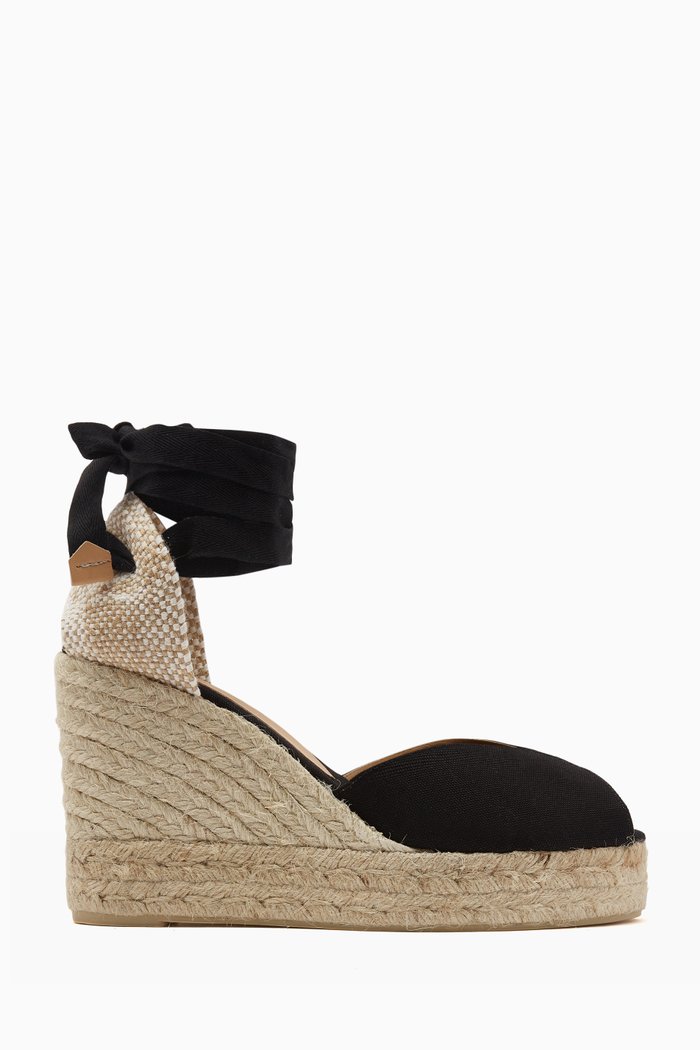 

Bilina 107 Espadrilles Wedges in Linen, Black