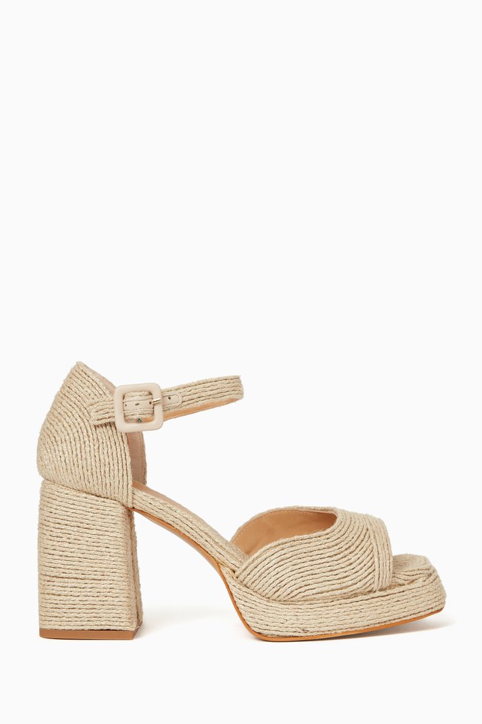 

Vanesa 100 Sandals in Jute, Neutral