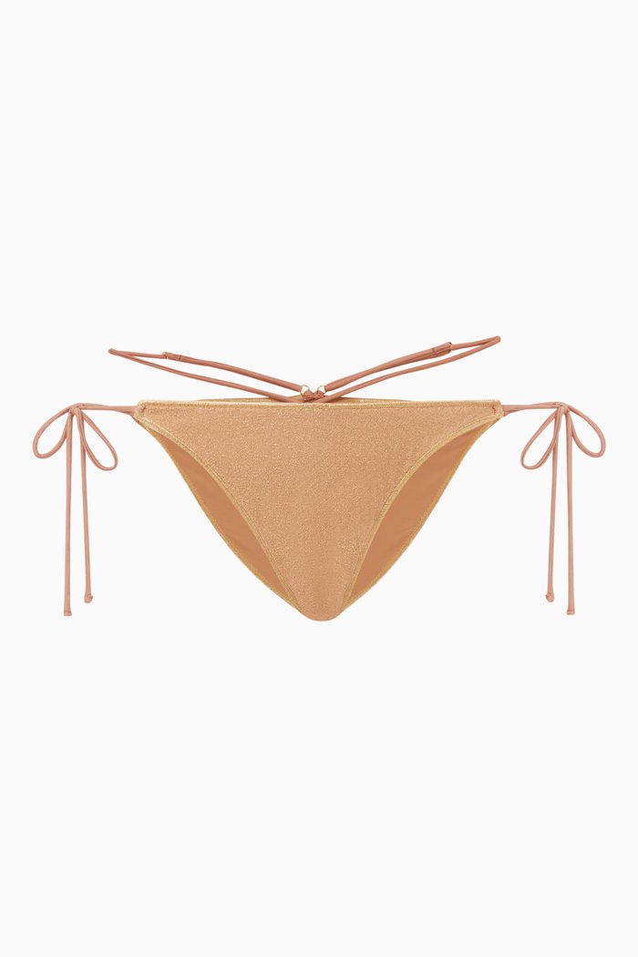 

Goddess Tie II Bikini Briefs in Lycra, Neutral