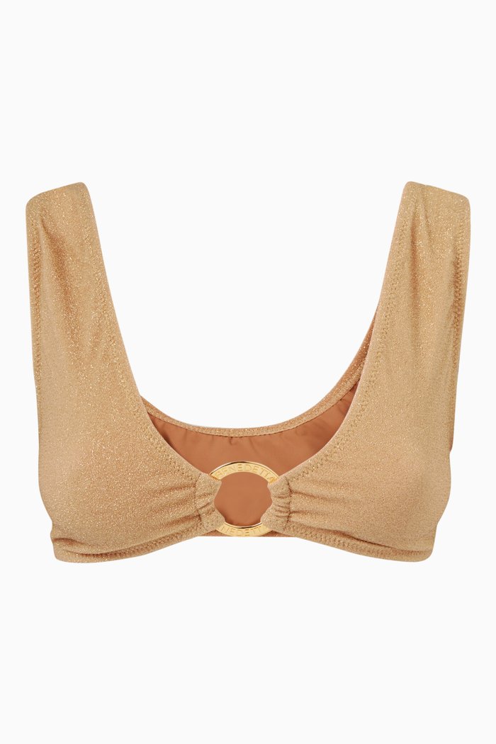 

Goddess Capri Bikini Bra in Shiny Lycra, Neutral