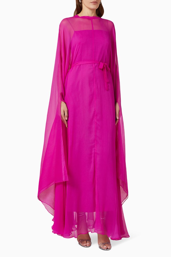 

Veneno Kaftan in Tulle, Pink