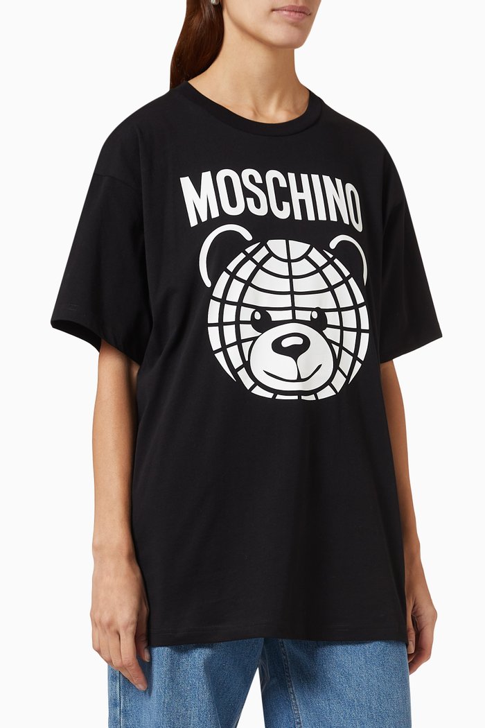 

Teddy Logo-print T-shirt in Cotton-jersey, Black