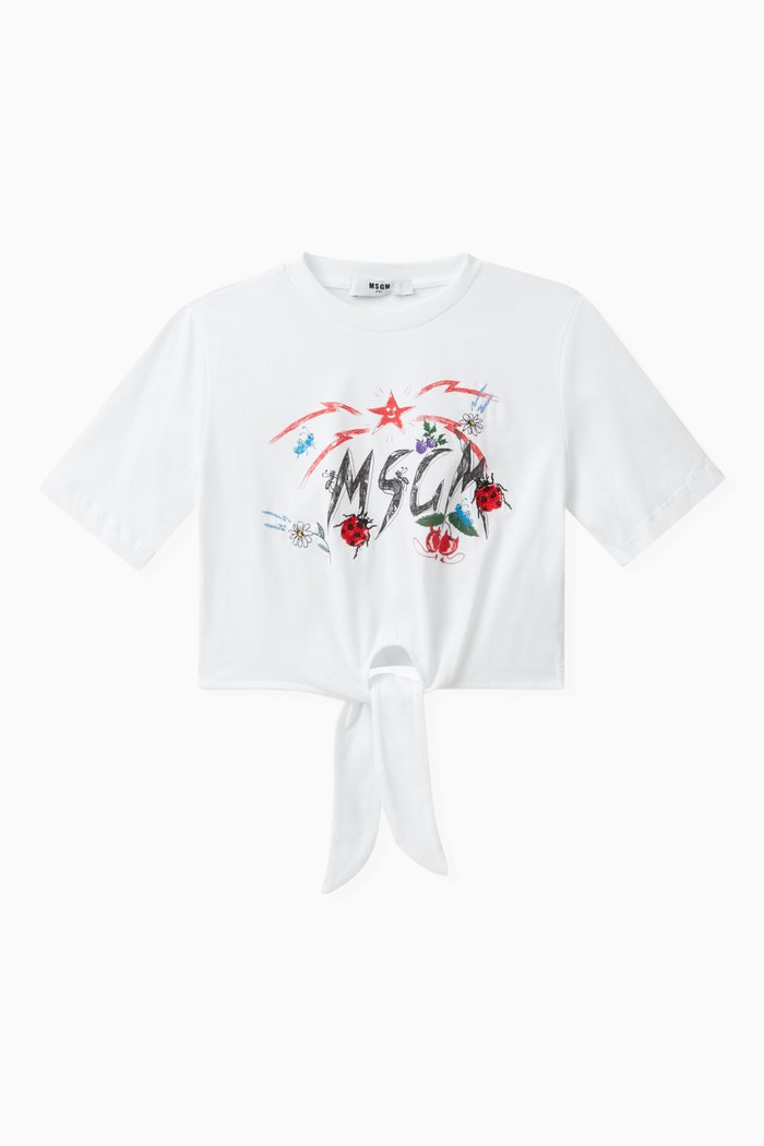 

Graphic Logo T-shirt in Cotton, White