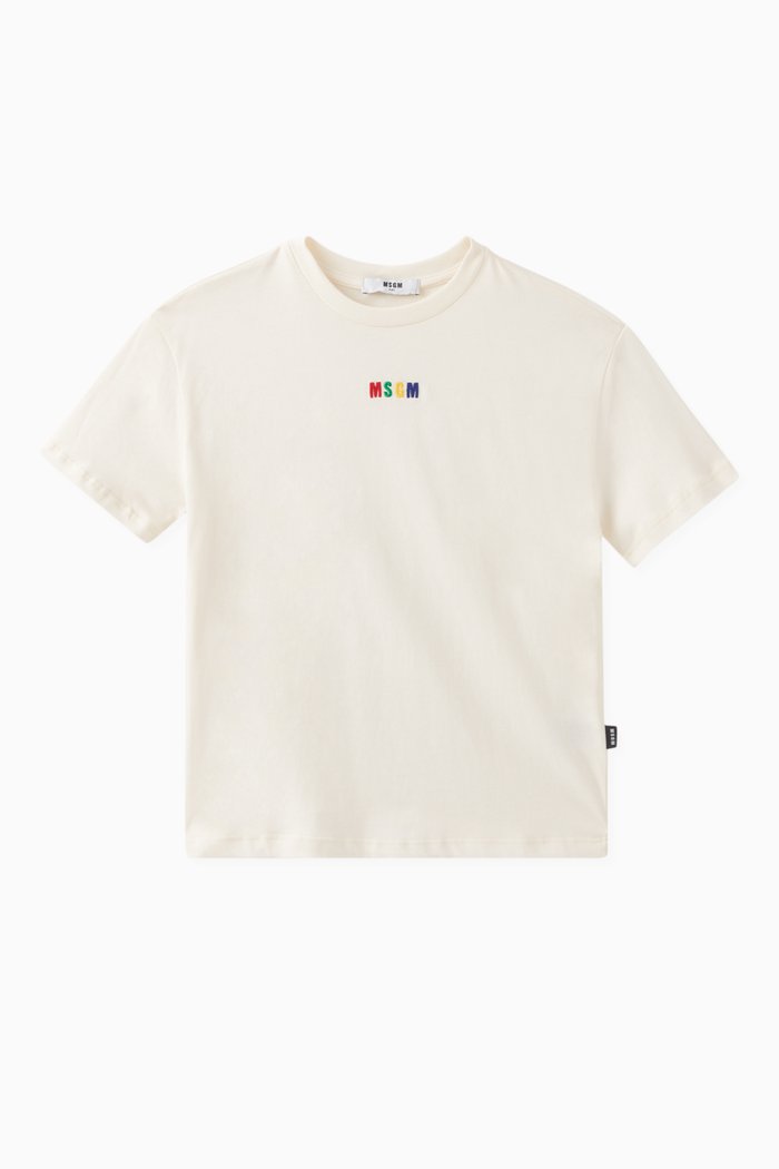

Logo Detail T-shirt in Cotton, Neutral