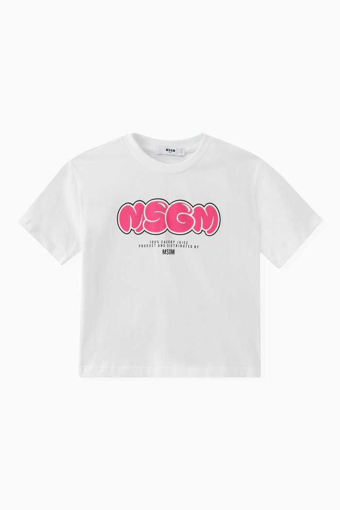 

Graphic Logo Shirt in Cotton, White