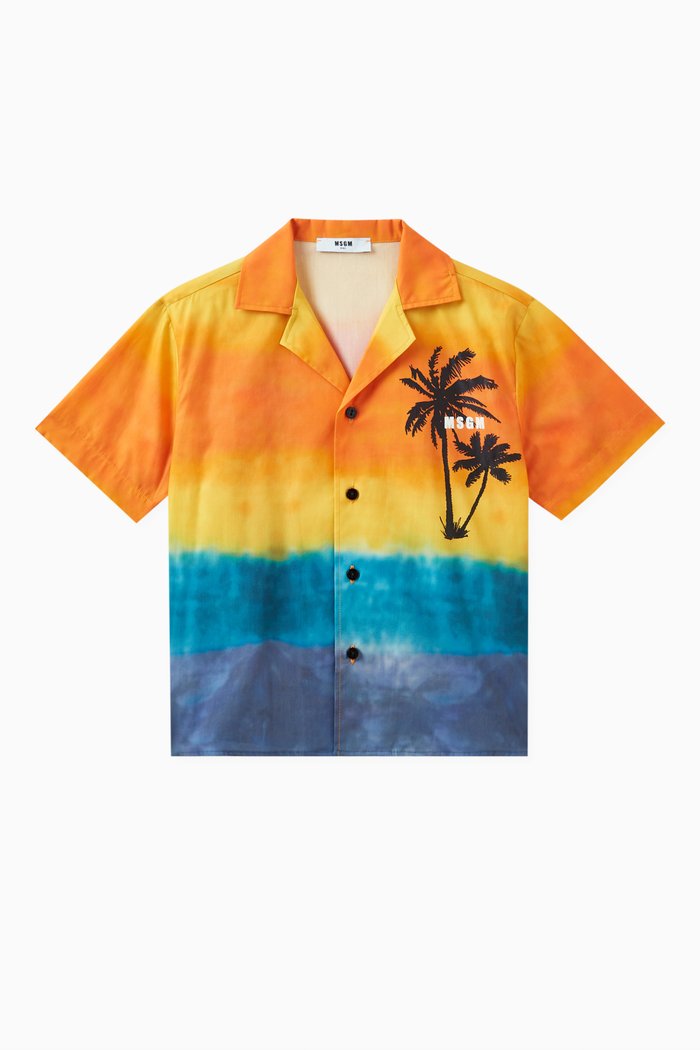 

Sunset Logo-print Shirt in Cotton, Multicolour