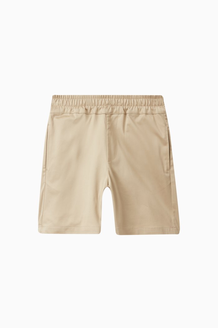 

Logo Shorts in Cotton Blend, Neutral