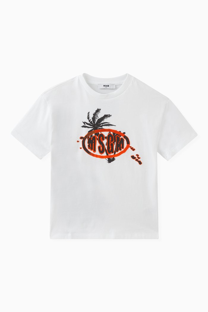 

Graphic Logo T-shirt in Cotton, White