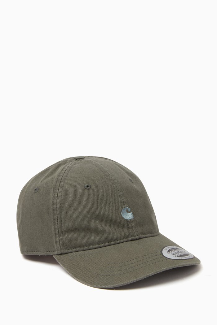 Madison Logo Cap in Cotton, Green