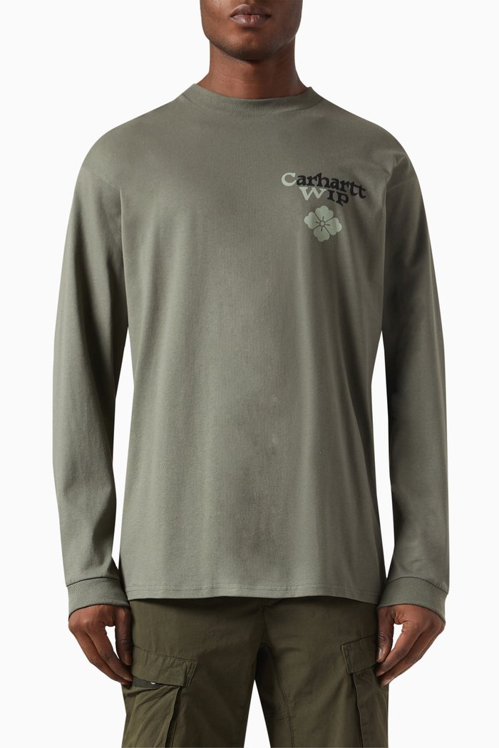 Buffalo T-shirt in Organic Cotton, Green