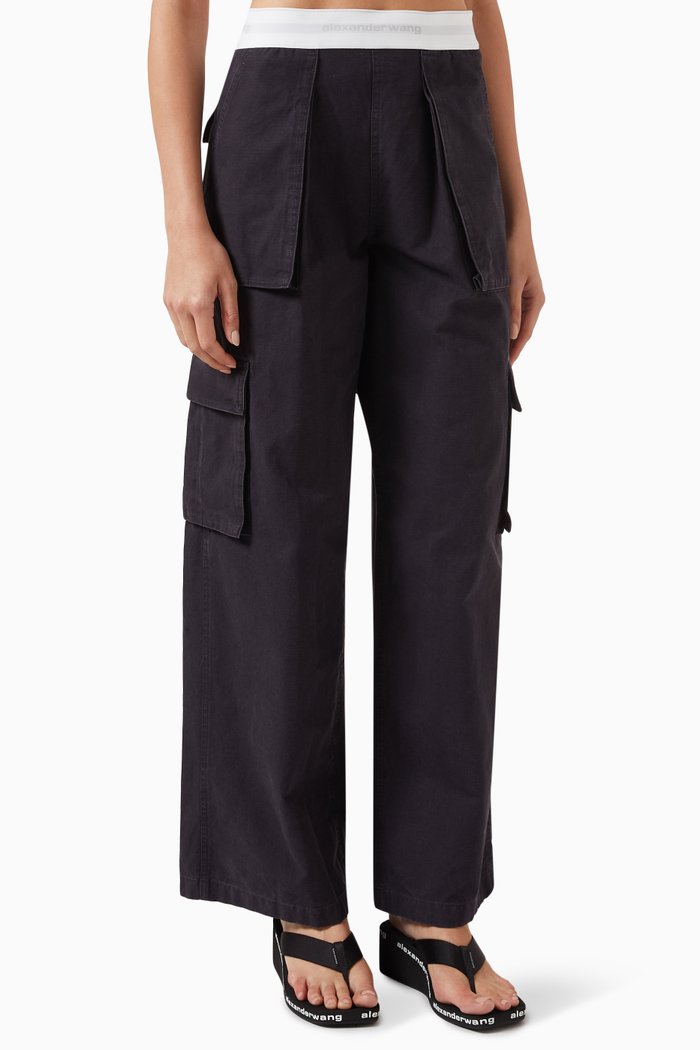 

Cargo Pants in Cotton, Black