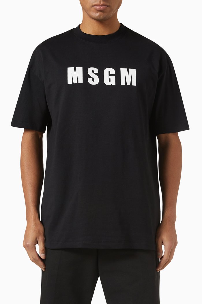 

Logo T-shirt in Cotton Jersey, Black