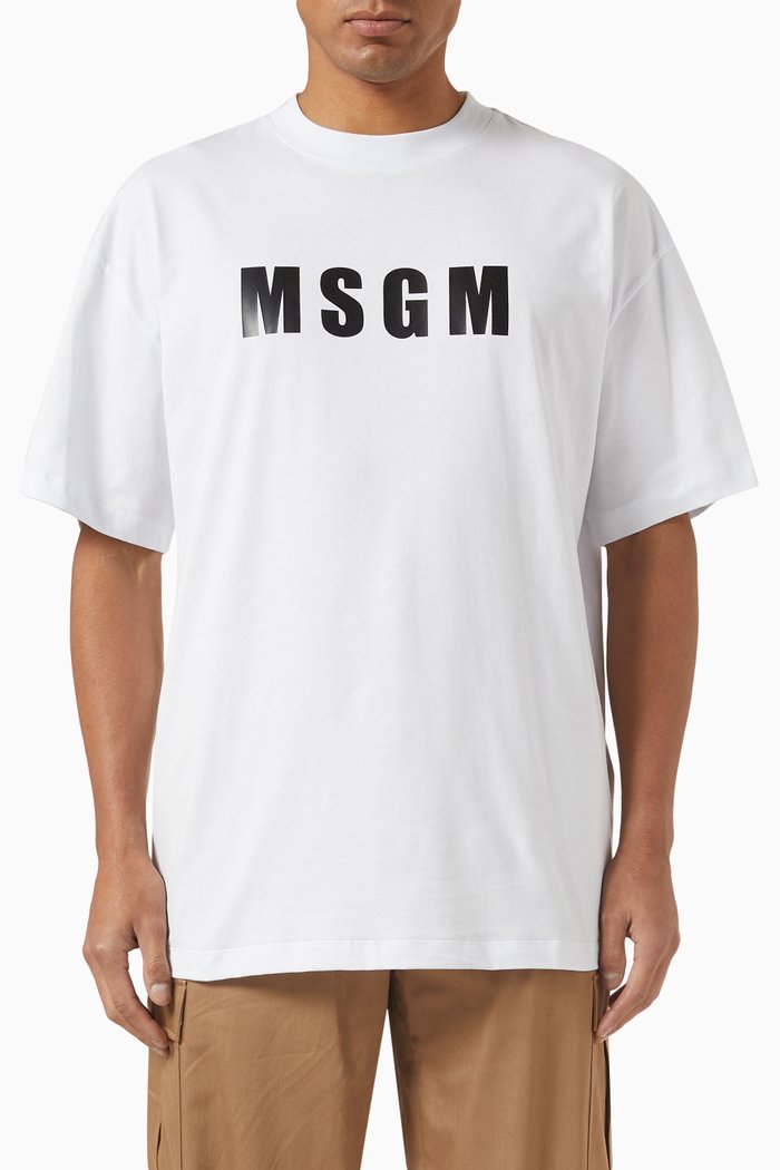

Logo T-shirt in Cotton Jersey, White