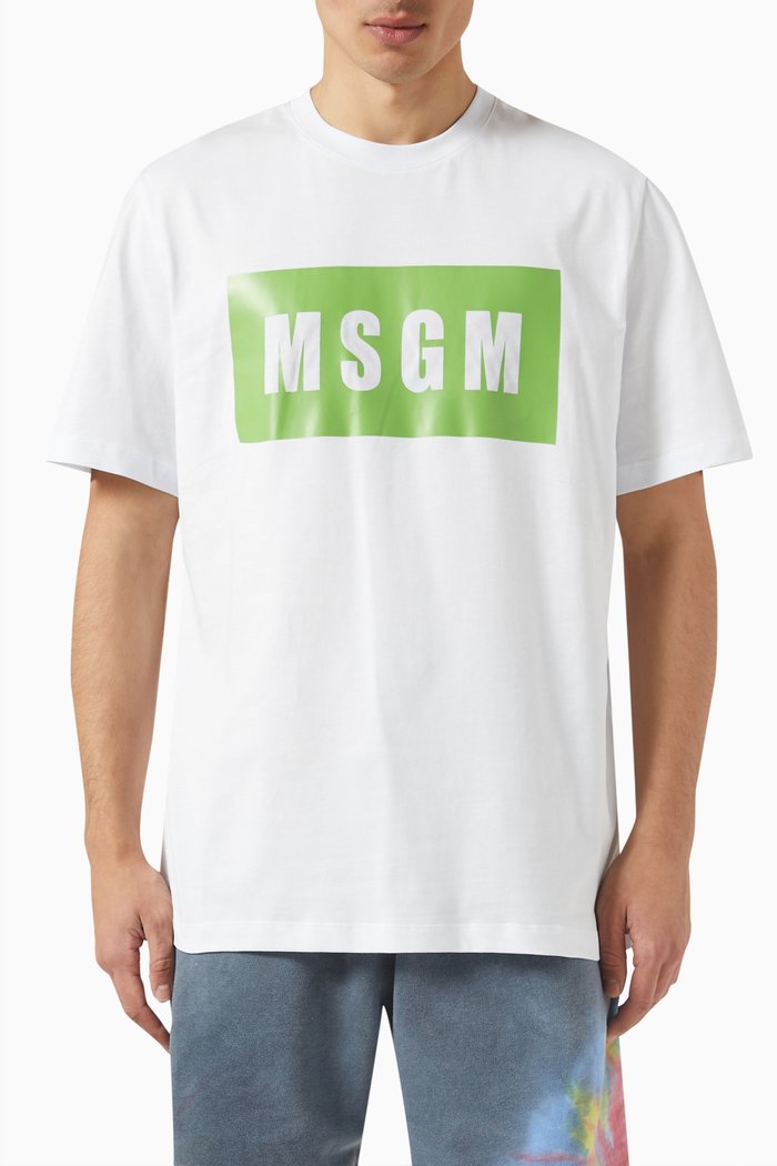 

Logo T-shirt in Cotton Jersey, White