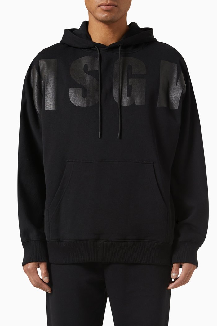 

Felpa Hoodie in Fleece, Black