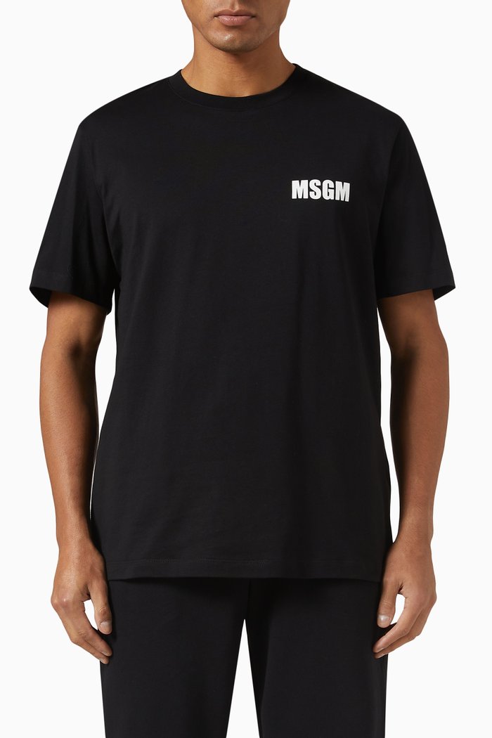 

Logo T-shirt in Cotton Jersey, Black