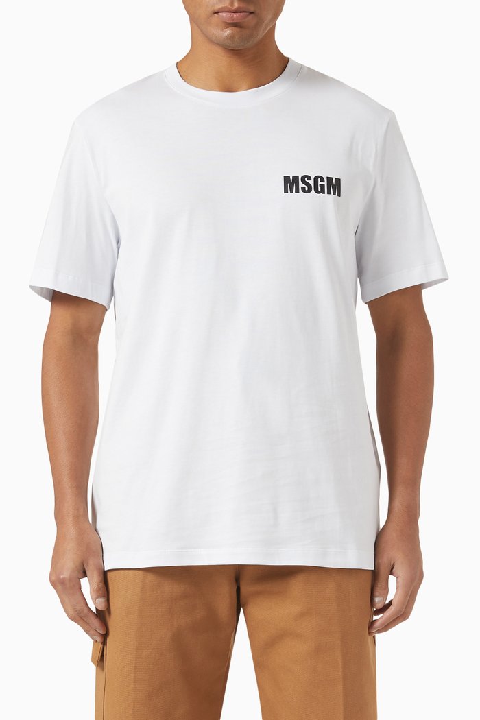 

Logo T-shirt in Cotton Jersey, White