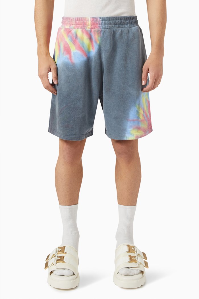 Bermuda Shorts in Fleece, Blue