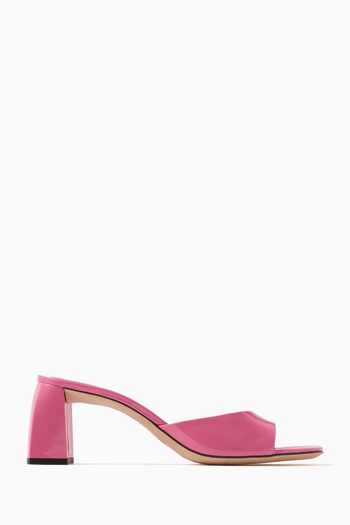 

Romy 70 Mules in Patent Leather, Pink