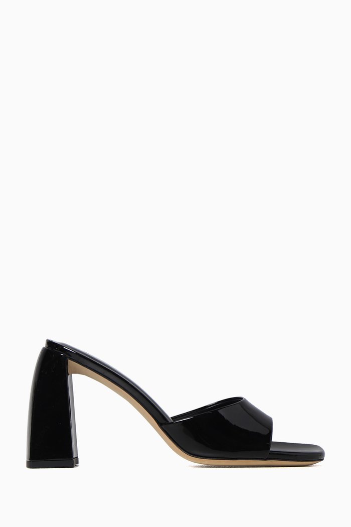 

Michele 100 Mules in Patent-leather, Black