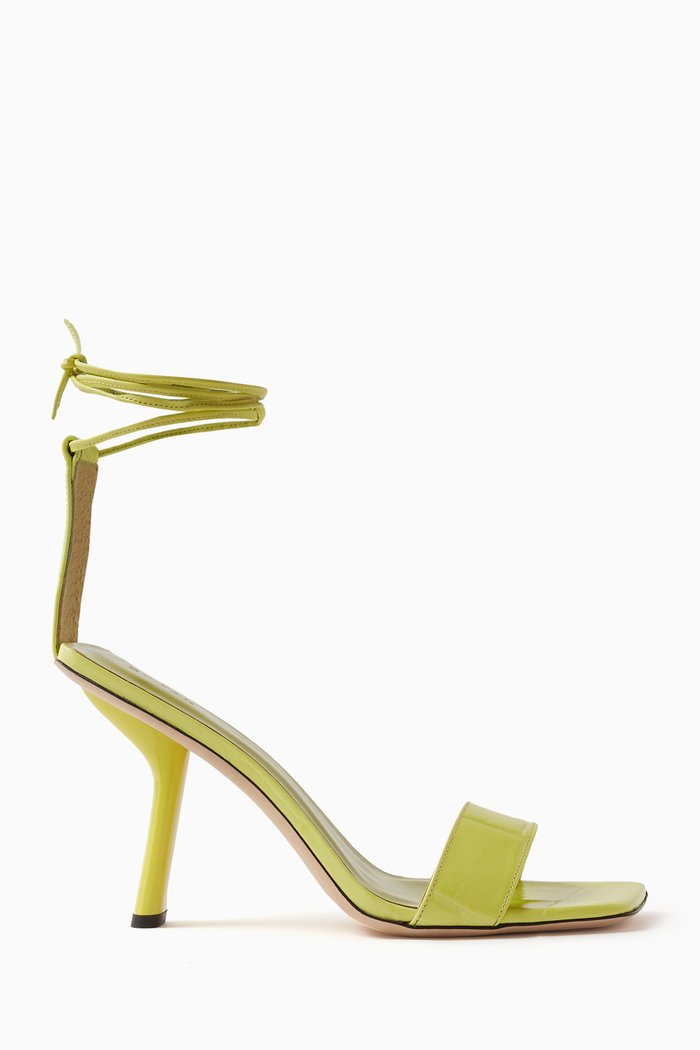 

Devon 100 Lace-up Sandals in Leather, Green