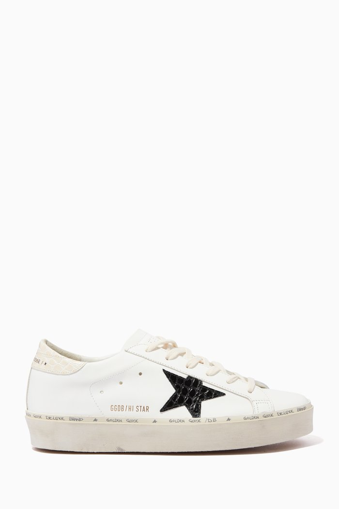 Hi Star Sneakers in Leather, White