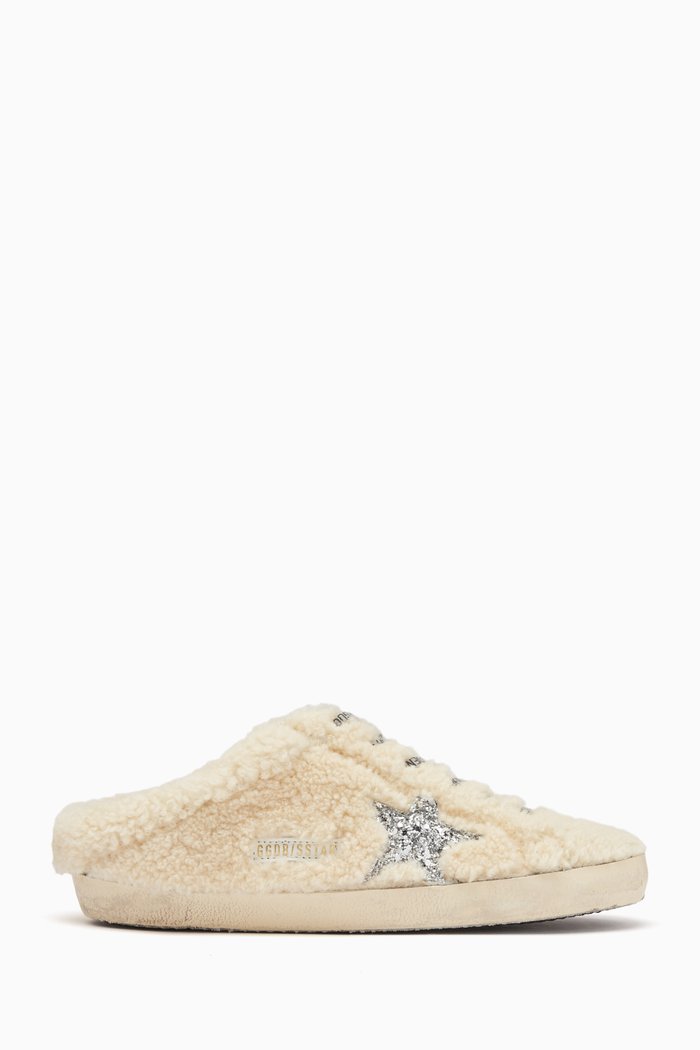 

Superstar Slip-on Sneakers in Nylon & Leather, Neutral