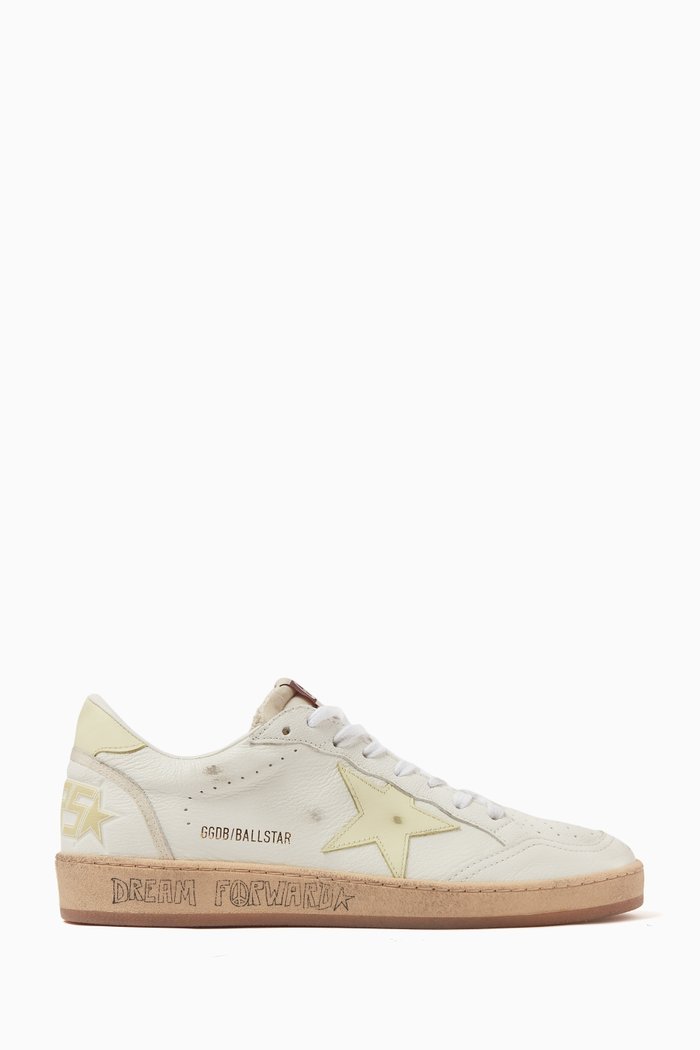 

Ballstar Low-top Sneakers in Nappa Leather, White