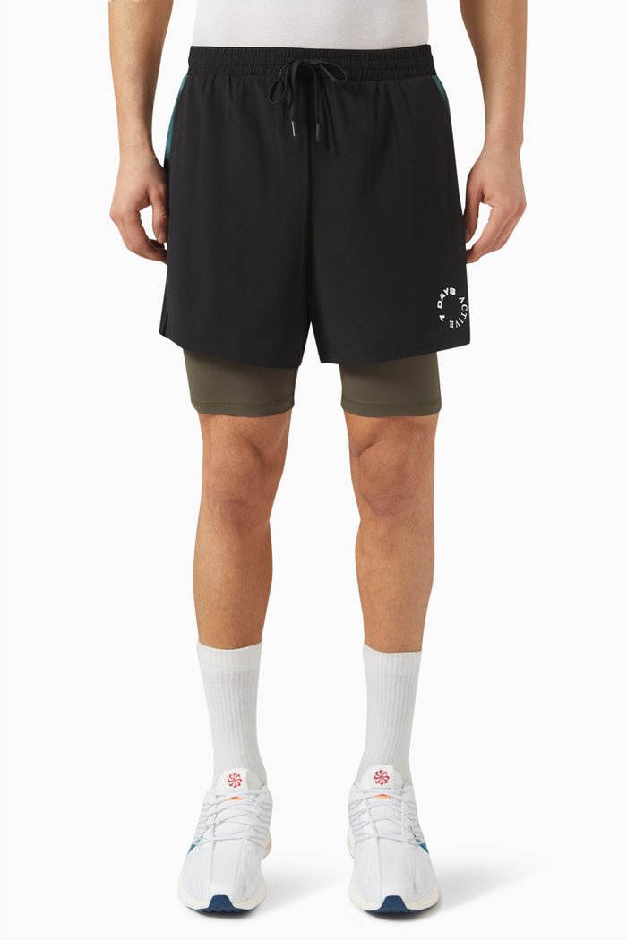 

Training Shorts in Stretch-nylon, Black
