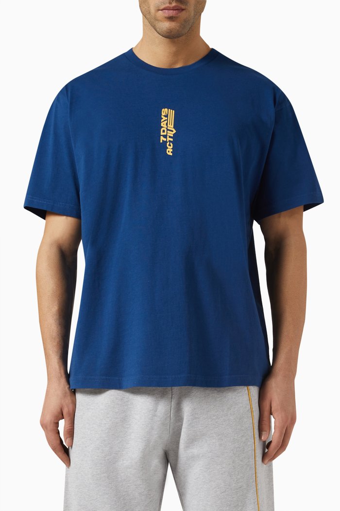 

Monday T-shirt in Organic Cotton-jersey, Blue