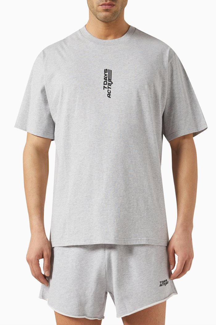 

Monday T-shirt in Organic Cotton-jersey, Grey