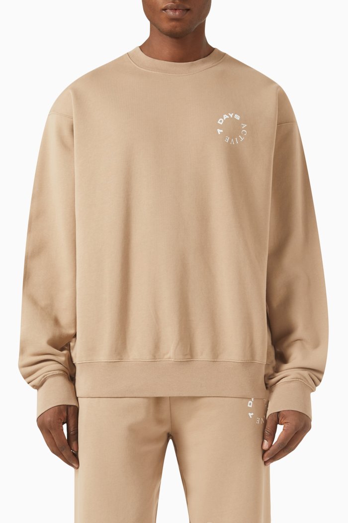 Monday Sweatshirt in Organic Cotton, Neutral