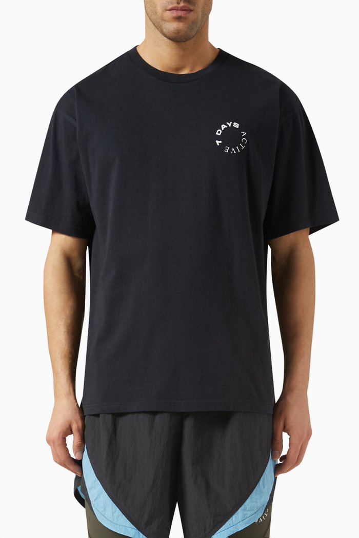 Monday T-shirt in Organic Cotton-jersey, Black