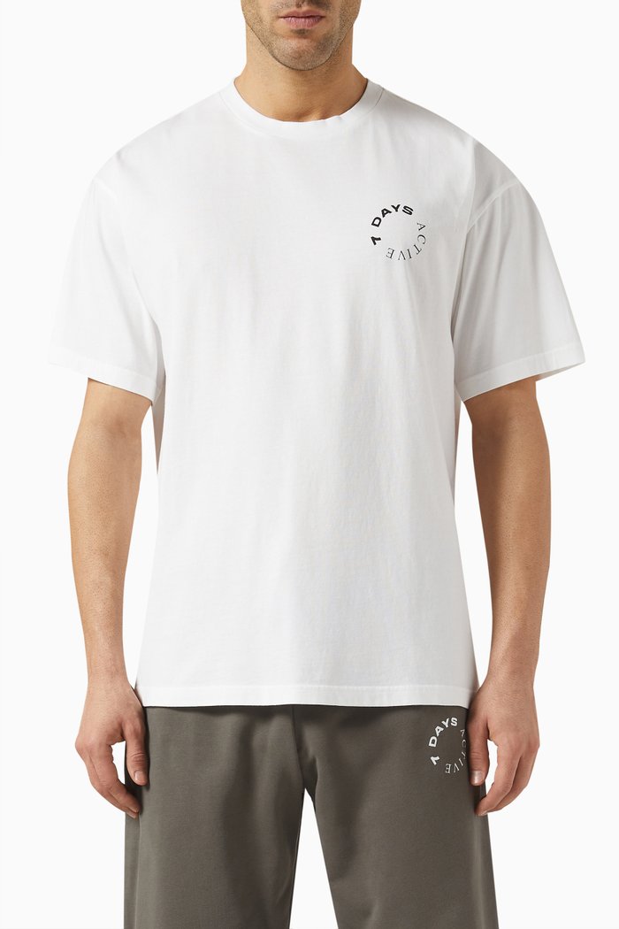 Monday T-shirt in Organic Cotton-jersey, White