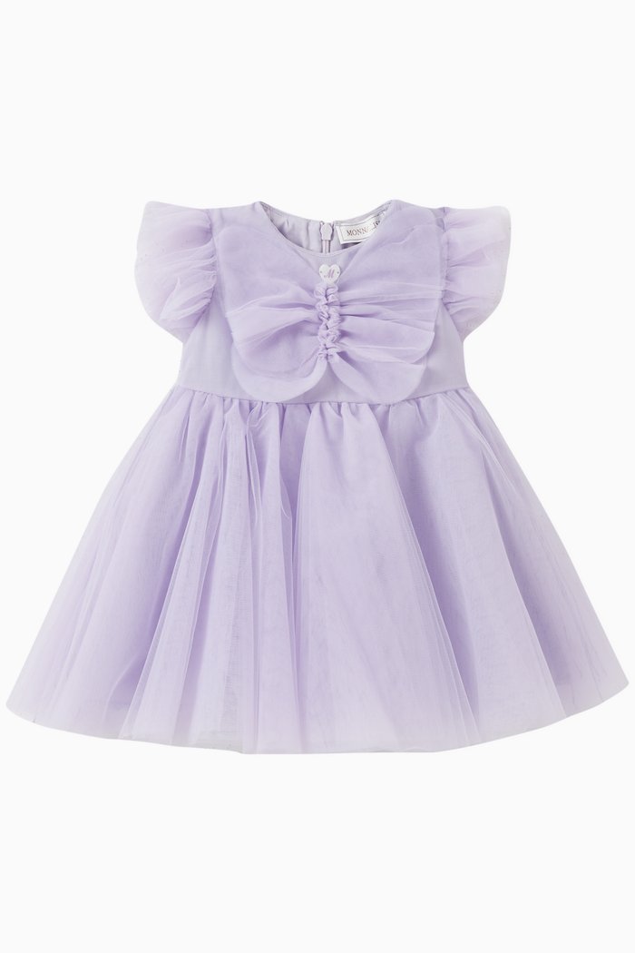 

Maxi Butterfly Dress in Tulle, Purple