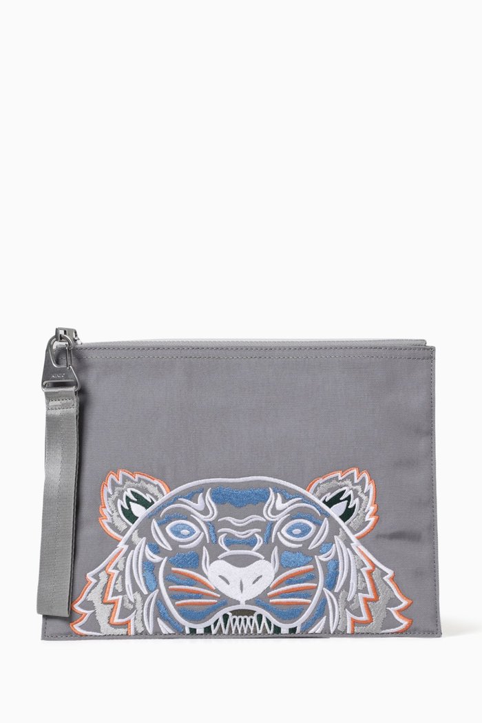 

Kampus Logo Pouch in Canvas, Grey