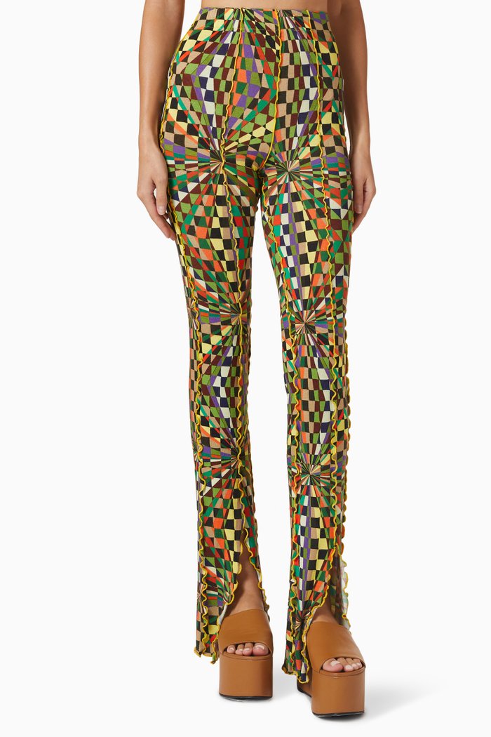 

Kaleidoscope Printed Pants in Knit, Multicolour