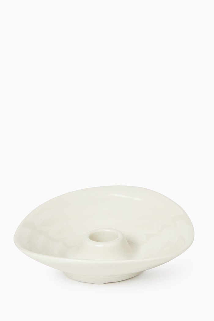 

Dubai Candle Holder in Porcelain, White