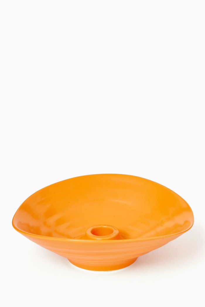 

Cairo Candle Holder in Porcelain, Orange