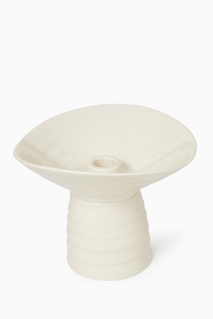 

Dubai High-rise Candle Holder in Porcelain, Neutral